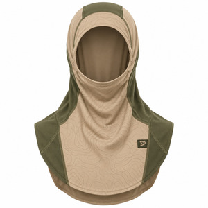 Hiyab Deportivo para Correr y Hacer Senderismo, con Estampado Topográfico, Protección UV, Pañuelo Deportivo Modesto - Product Image 1