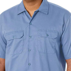 Chemise de travail à manches courtes boutonnée pour homme 2026 avec 2 poches, uniforme de sécurité pour agents et personnel de bureau - Product Image 5