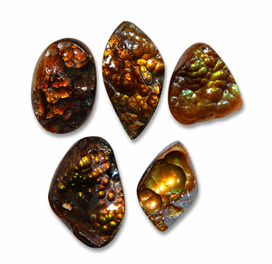 Cabujón de Ágata de Fuego Mexicana Natural, Druzy, Liso, de Formas Mixtas, Gema Suelta para Joyería - Product Image 1