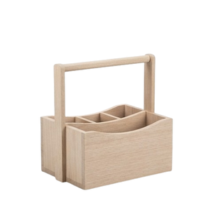 Organiseurs de rangement en bois, Caddy en bois le plus vendu, Organiseurs de rangement pour la maison, Couleur marron, Articles de cuisine - Product Image 2