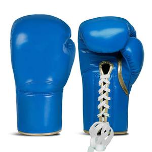 Guantes de Boxeo de Cuero con Diseño de Cordones para Entrenamiento de MMA, Muay Thai y Combate, Talla Personalizada - Product Image 3