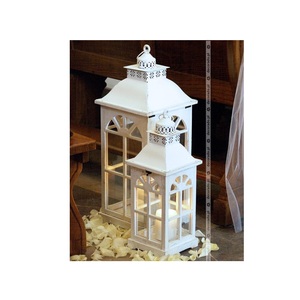Farol de Madera Decorativo para Decoración Rústica del Hogar, Sala de Estar, Bodas, Reuniones Festivas y Decoración de Entrada - Product Image 1