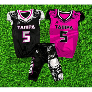 EXOFIT APPAREL Tenue de football américain version joueur, ensemble complet, maillots de football personnalisés de haute qualité, 100% polyester, grandes tailles - Product Image 1