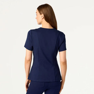Nouvelle conception, logo personnalisé, vêtements d'infirmière unisexes, vente chaude, confortables, 72% polyester/21% rayonne/7% élasthanne, col en V, tricotés, pour hôpital - Product Image 2