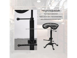 Vintage Tractor Seat <b>Stool</b> Adjustable Cast Iron Tractor Seat Chair Industrial Tractor Seat Bar <b>Stool</b> Retro Farmhouse Tractor - Product Image 5