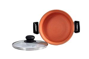 > Marmite 5L avec couvercle Casseroles Versatile Kitchen Essentials Marmite en terre cuite avec couvercle en verre - Product Image 3