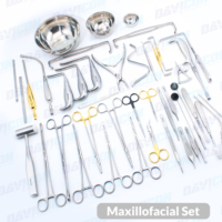 Ensemble d'instruments de traumatologie orale et maxillo-faciale de qualité médicale approuvé CE ISO DAVICON ENTERPRISES, outils de chirurgie orthognathique réutilisables