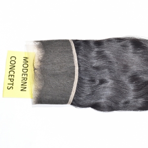Cheveux humains 100% naturels bruts vierges, cuticules alignées, tissage Genius Weft, frontal 13*4, lisses, qualité Mink, noirs, provenance Temple Indien, vente en gros - Product Image 2