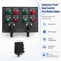 Caja de Control a Prueba de Explosiones IP65 Confiable con Dos Controles Independientes para Motores, Bombas y Ventiladores