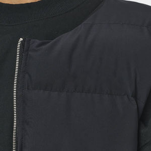 Chaleco acolchado de plumón de pato para hombre con logotipo personalizado, chaqueta de invierno plegable de color sólido para venta al por mayor. - Product Image 5