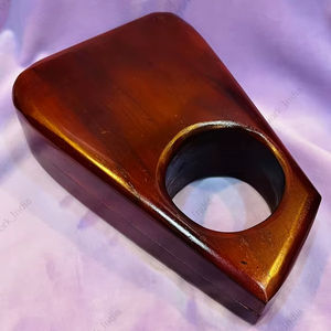 Handcrafted Round Cutout Wooden Clutch <b>Bag</b> for <b>Women</b> Designer Evening Party Wedding Statement Hard Case Wooden Purse - Product Image 6