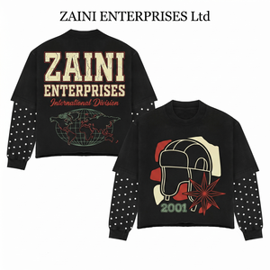เสื้อเชิ้ตพรีเมียมผ้าคอตตอนเจอร์ซีย์ 220 GSM สองชั้น ปักโลโก้ด้านหน้า เป็นมิตรต่อสิ่งแวดล้อม แขนเสื้อตาข่ายตัดสี พิมพ์ลายกราฟิกตามสั่ง เสื้อเชิ้ตสำหรับใส่ในโอกาสทางการ - Product Image 1