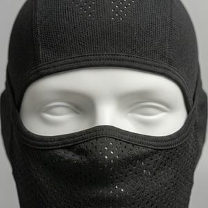 Cagoule unisexe noire respirante et imperméable, masque facial ajustable, cache-cou de ski 100 % polyester - Product Image 4
