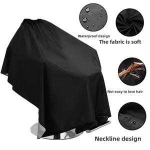 Tissu de coiffure imperméable de haute qualité, capes et tabliers de coiffure sur mesure pour hommes - Product Image 3
