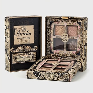 Amelia <b>Eyeshadow</b> Tray <b>Palette</b> with Gold Foil Design and <b>Magnetic</b> Closure for Cosmetic Use - Product Image 4