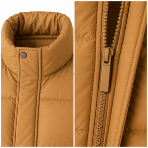 Men <b>Warm</b> Winter Puffer Jacket Premium Quilted Lightweight Outdoor Casual Insulated Zip Up Coat Wholesale OEM - Product Image 3