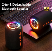 TX9 20W BT 5.3 Speaker Silinder Portabel IPX6 Tahan Air TWS Lampu RGB Mendukung Musik Lossless Perangkat Speaker Nirkabel Luar Ruangan