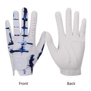 Gants de golf de haute qualité unisexes pour main gauche et droite, en cuir de mouton souple, respirants, à doigts entiers - Product Image 1
