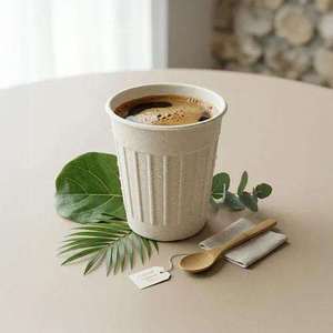 Gobelet jetable durable fabriqué à partir de matériaux écologiques, gobelet en papier de qualité supérieure pour boissons chaudes et froides, cafés, restaurants et fêtes - Product Image 2