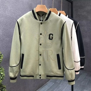 Vestes de Baseball pour Hommes, Manteaux à Col Montant Décontracté Streetwear 2024 Printemps Automne Slim Fit Outwear Homme Hip Hop Bomber Jacket - Product Image 5