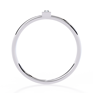 Bague en diamant taille baguette pour femme en platine, couleur D, certifiée GIA, style classique de fiançailles - Product Image 4