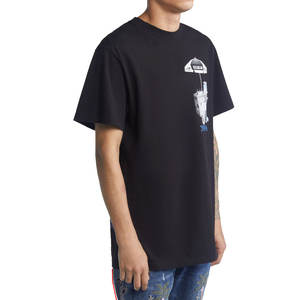 Camiseta Estampada Extra Grande para Hombre al por Mayor con Logotipo Personalizado, Ropa Blanca a Precios Razonables, Colores Negros - Product Image 4