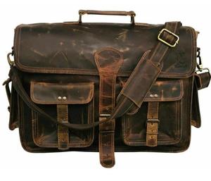 Wholesale Custom Logo Retro Full Grain Leather Material Hard <b>Bag</b> <b>Men's</b> <b>Laptop</b> Handbag Briefcase Messenger Crossbody Shoulder <b>Bag</b> - Product Image 3