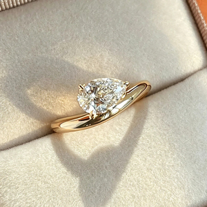 Anillo de compromiso de plata con diamante talla Peat Cut, solitario clásico de tallo dividido para mujer, ideal para fiestas y regalos, venta al por mayor, joyería fina. - Product Image 5