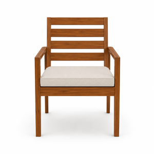 Mesa de Comedor Moderna de Madera Sólida para Exteriores, para Hotel, Resort, Villa, Patio, Jardín, Restaurante, Muebles Comerciales - Product Image 3