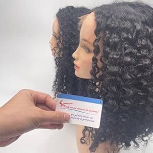 Offre spéciale Produit birman bouclé 5x5 Dentelle fermeture Perruque Vendeur HD Lace Front Perruques Cheveux humains petits nœuds grand stock super brillant - Product Image 5