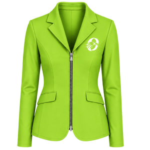 Lime Green Equestrian <b>Jacket</b> for <b>Women</b> Tailored Riding Blazer Professional Horse Riding Competition Coat Customized Wholesale - Product Image 1