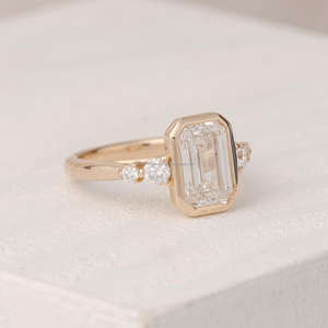 Anillo de Compromiso con Diamante Natural Certificado por GIA, Chapado en Oro de 18K y Rodio, Suministro de Joyería al por Mayor con Certificado IGI - Product Image 1