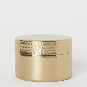Porte-bougie chauffe-plat en cuivre martelé, décoratif pour Noël et mariage, pots à bougies cylindriques simples et colorés - Product Image 1