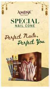 Henné pour ongles Halal Herbal Amina, teinte foncée, pour nail art et tatouage au henné, application facile - Product Image 5