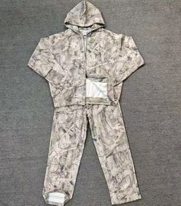 ชุดเซ็ตสเวตสูทซิปแบบสตรีทแวร์ทรงโอเวอร์ไซส์สั่งตัดสำหรับผู้ชาย และกางเกงจ็อกเกอร์ผ้าถักหนา 100% ผ้าฝ้าย - Product Image 2