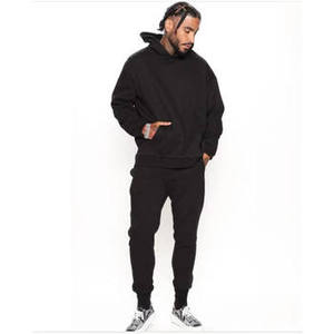 GYM ACTIVE ENTERPRISES Conjunto de Sudadera con Capucha y Pantalones Unisex Gris Claro, Color Sólido, Casual, 100% Algodón, Grueso, Manga Larga, Talla Grande - Product Image 4