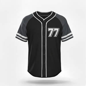 Maillot de baseball pour hommes, design sportif personnalisé, tissu respirant, parfait pour les entraînements, les matchs et les activités d'équipe - Product Image 4