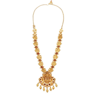 Ensemble de collier long en pierre et perles de style temple Heritage, bijoux de mode 10575504PGR - Product Image 1