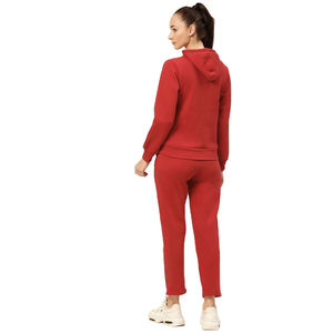 OEM High Quality Supplier Wholesale Custom Women Winter Casual Eco-Friendly Tracksuit 2-Piece Set Hoodie Pants <b>with</b> embroidery - Product Image 2