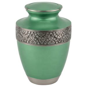 Urna de latón Premium con grabados personalizados y un acabado brillante para un tributo duradero de Axiom Home Accents - Product Image 5