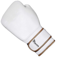 Guantes de Boxeo de Entrenamiento de Alta Calidad, 10oz-16oz, Cuero, Logotipo OEM Rojo Personalizado, Cierre de Gancho y Bucle, Impresión Digital