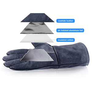 Gants de soudeur TIG personnalisés OEM ODM, fournisseur de gants de sécurité industriels en cuir de qualité supérieure - Product Image 3