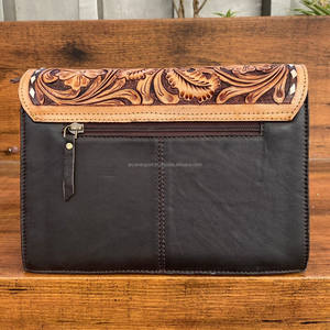 Sac à bandoulière en cuir repoussé à la main de qualité supérieure personnalisé sac à bandoulière en cuir de vachette matelassé en treillis de diamant sac à main pochette pour femme - Product Image 5