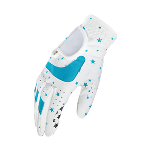 Premium Custom Fit Women's Golf Gloves Sheepskin Waterproof UV Protection <b>Hook</b> Loop Closure Personalized Branding OEM Colors - Product Image 2