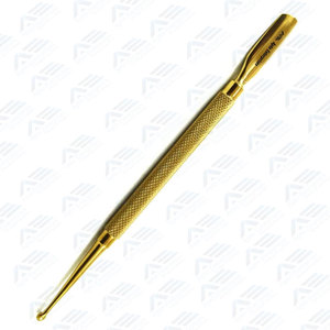 Kit d'outils de manucure professionnel en acier inoxydable doré et argenté avec repousse-cuticules et dissolvant de vernis à ongles double-embout - Product Image 3