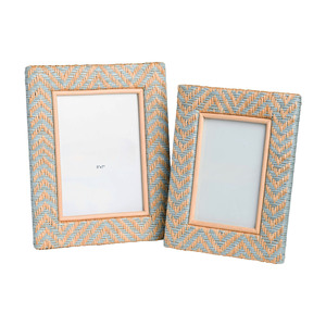 Cautivador Marco de Fotos de Ratán, Marco Decorativo de Mimbre Tejido, Adorno de Mesa, Perfecto para Decoración del Dormitorio y del Hogar - Product Image 1