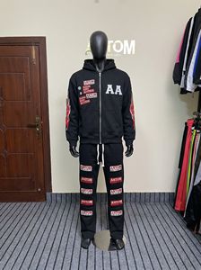 Vente en gros Ensemble de survêtement de jogging personnalisé avec fermeture à glissière intégrale et respirant Vêtements de sport à manches longues Activité de plein air disponible pour les hommes Ensemble - Product Image 4