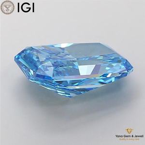 Diamante Cultivado en Laboratorio CVD, Color Azul Intenso, Claridad VS1, 2.50 Quilates, con Certificado IGI, Corte Radiante para Diseño Moderno - Product Image 5