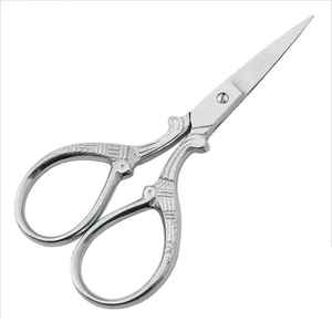 Vintage Style Small Multi-Purpose Fancy <b>Scissors</b> with Stainless Steel Handle Sharp Tip for Embroidery, <b>Sewing</b> & Crafts - Product Image 2