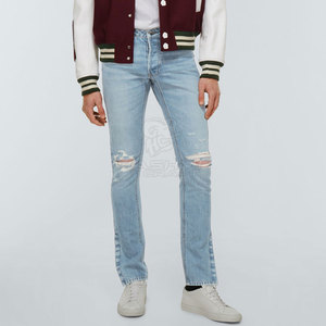 Pantalones Vaqueros Ajustados de Moda para Hombre, Tela Suave y Elástica, Cómodos para Uso Diario - Product Image 2